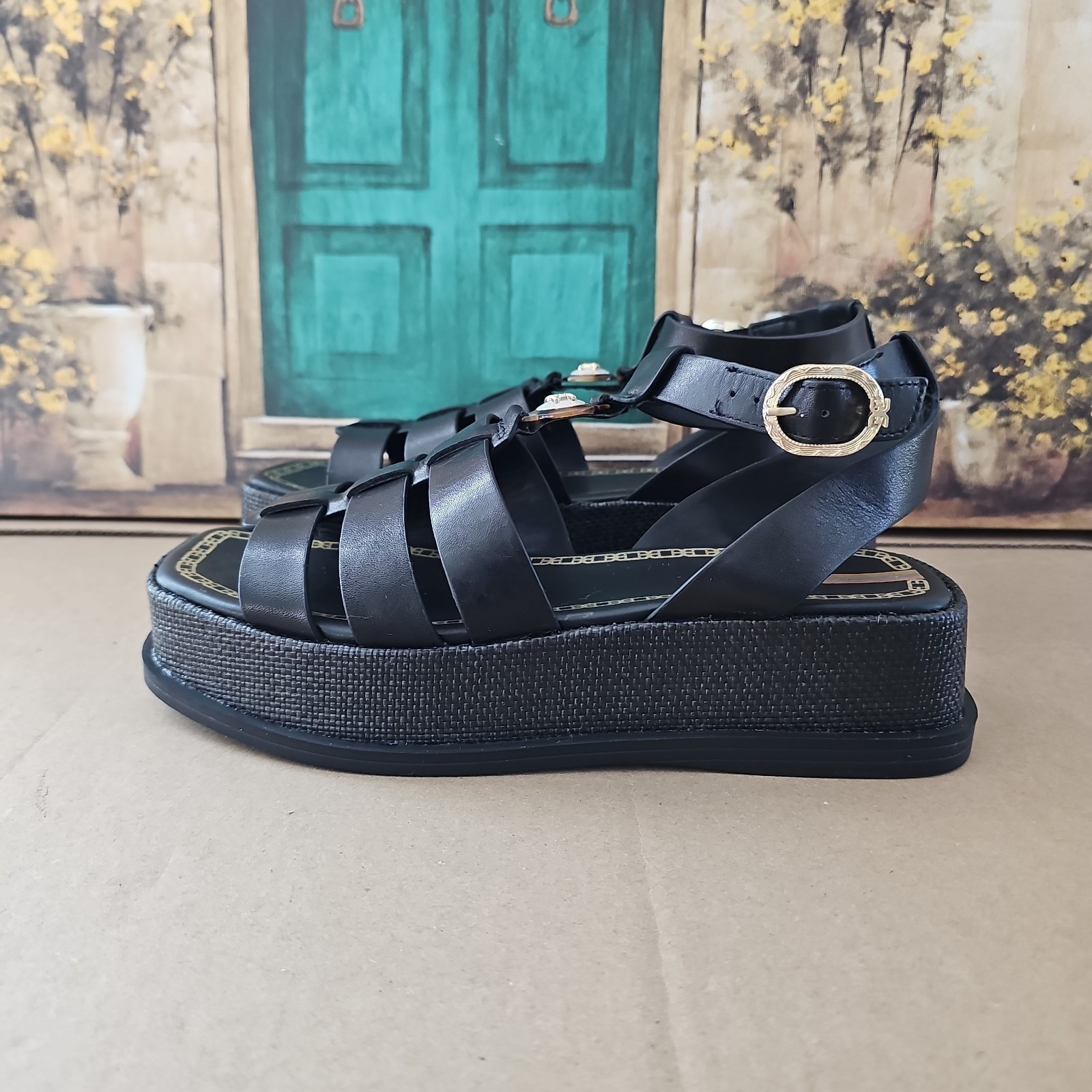 Sam Edelman Naima Black Sandals Women's Size 8.5 M